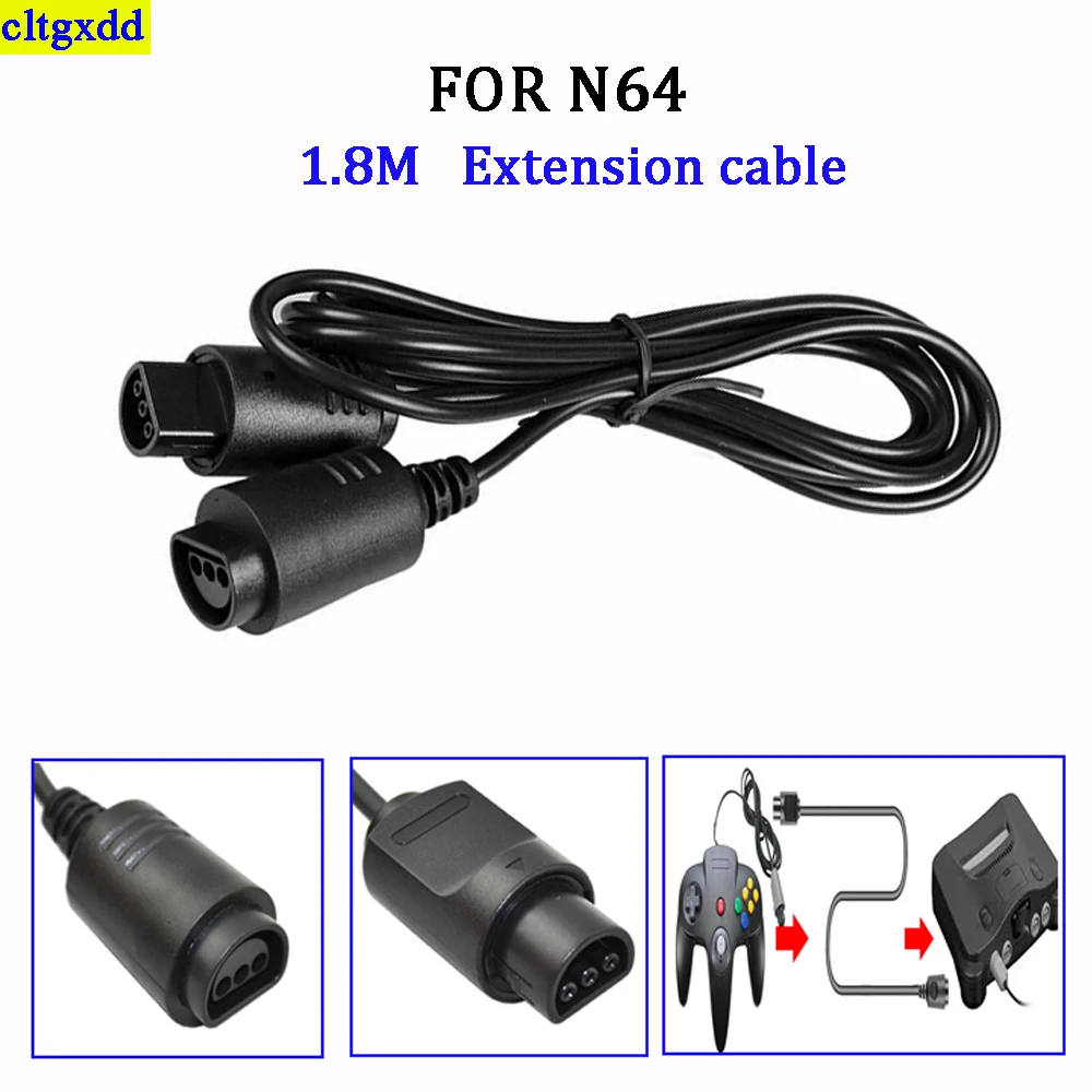 

Cltgxdd 1piece FOR N64 game console joystick portable adapter extended charging extension 1.8M cable extension cable