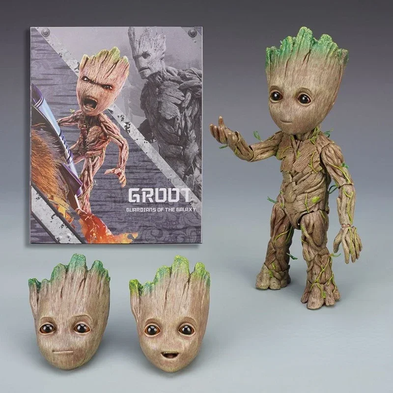 

Guardians of The Galaxy Marvel Movie Tree Man Groot Joints Movable Creative Doll Ornament Hand Model Children Toy Christmas Gift