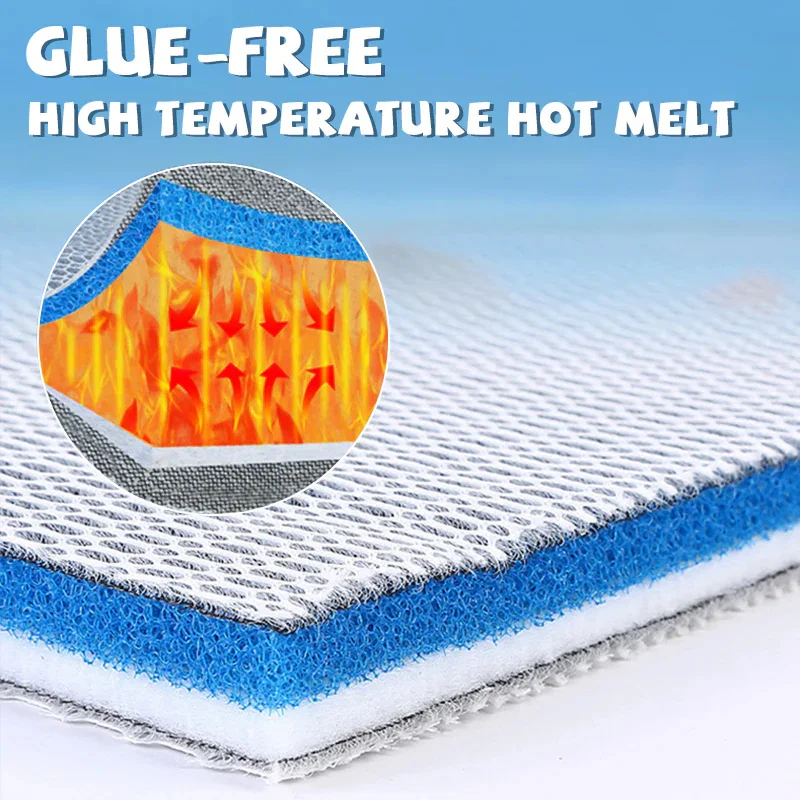 1PC Aquarium 8D Sponge Filter Cotton Denitrifier Accessories Fish Tank Foam Agent Improved 8 Layer Non Gel Filter Pad