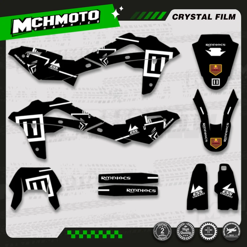 

MCHMFG для Husqvarna TE250 TE 250 2008 2009 2010 2011 2012 2013 мотоциклетная командная графическая наклейка наклейки Наборы