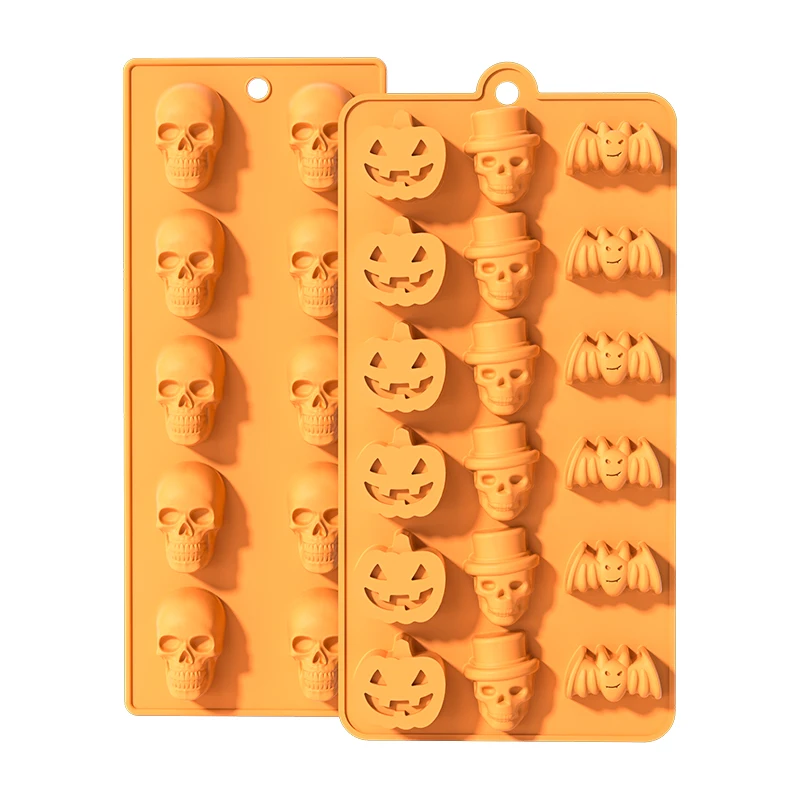 SHUOHONG 4 Pezzi Stampo Silicone Zucca per Autunno, Foglia D'acero Stampo, Stampi Silicone Halloween, Stampi per Candele per Raccolta Autunnale, Halloween, Giorno Del Ringraziamento, Fai Da Te
