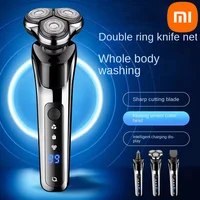 Xiaomi 3-in-1 Men's Electric Shaver Digital Display Strong Power Shaver Fast Clean Hair Removal Shaver Portable 2025 New 1