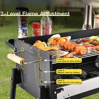Foldable Portable BBQ Grill Outdoor Camping Home Use Stainless Steel Easy to Clean Quick Assembly Camping Roasting - Image 5