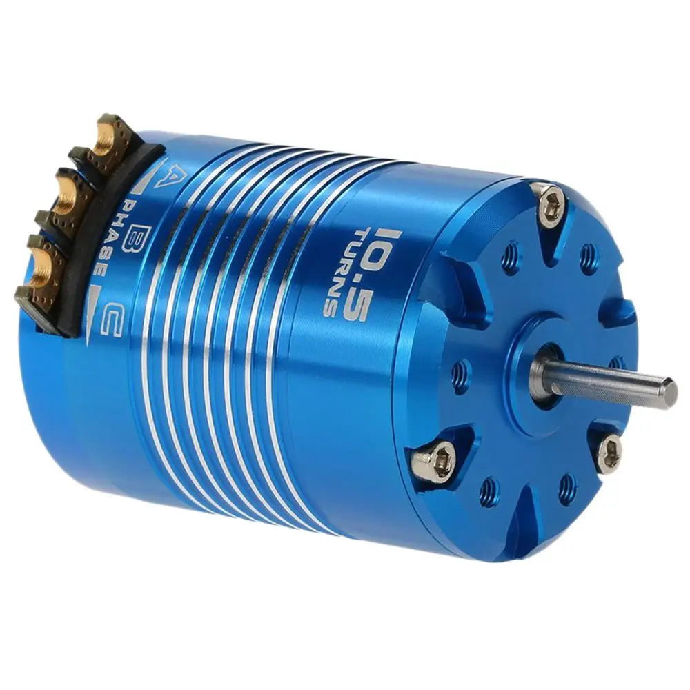 540 Sensored Brushless Motor for 1/10 RC Car 10.5T 3450KV NND High Efficiency Blue