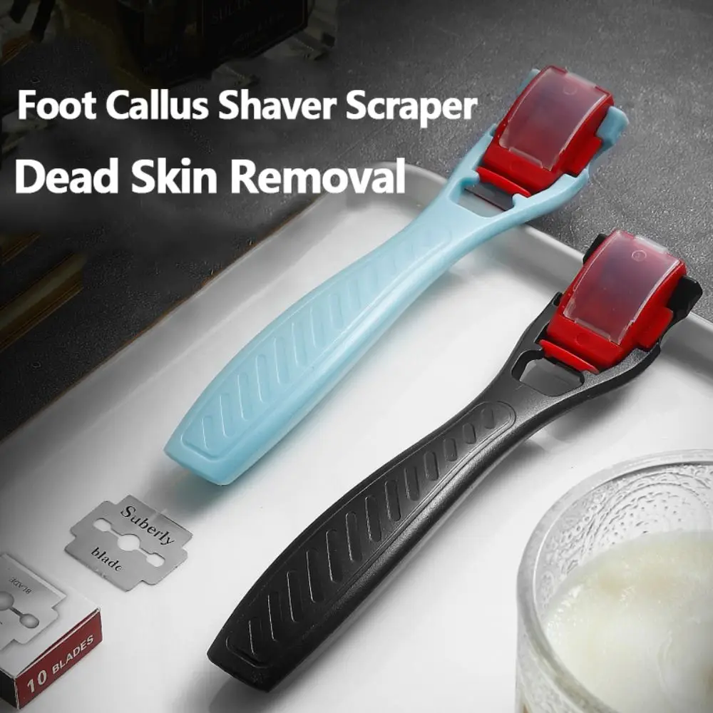 1Pcs Foot Callus Shaver Scraper Heel Hard Skin Remover Razor with 10pc