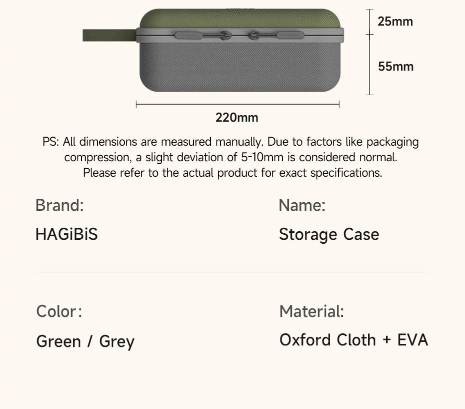 Hagibis Portable Hard Case for DJI Osmo Mobile 7/8/P