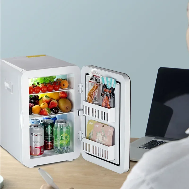 Household 220v 25L Mini Small Refrigerator Small Home Dormitory Car Home Dual-use Student Car System Refrigeration Single Use 1