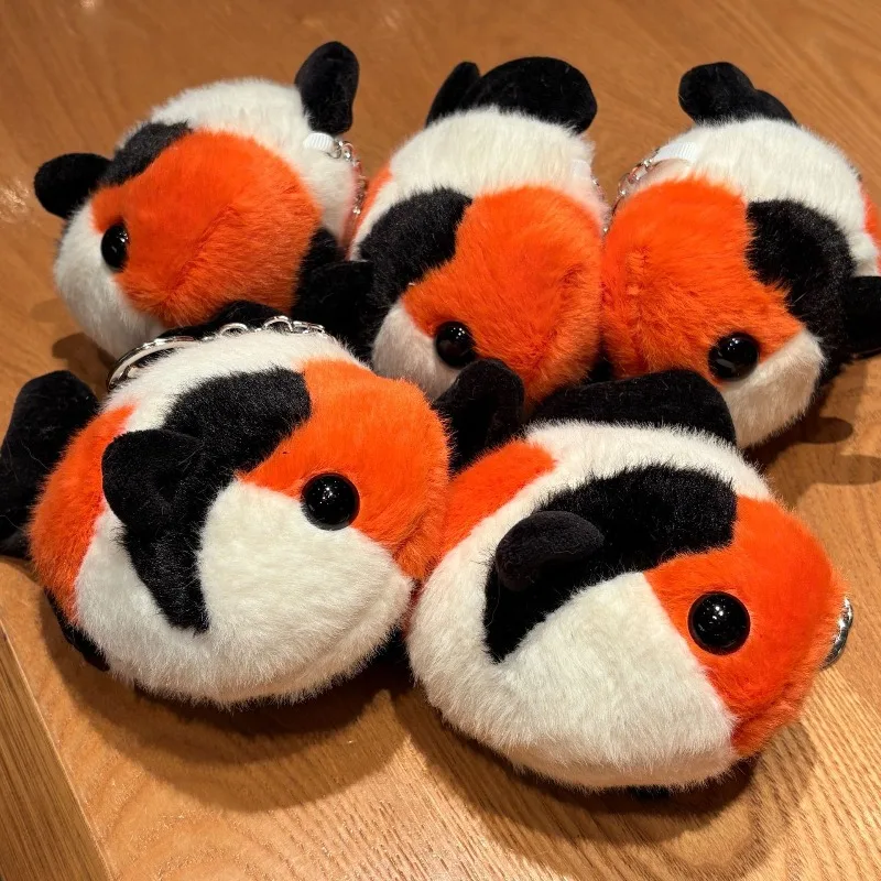 Good Luck  Koi as a  gift  for  besties,  small  pendant, cute plush couple  pendant,  carp keychain, schoolbag pendant