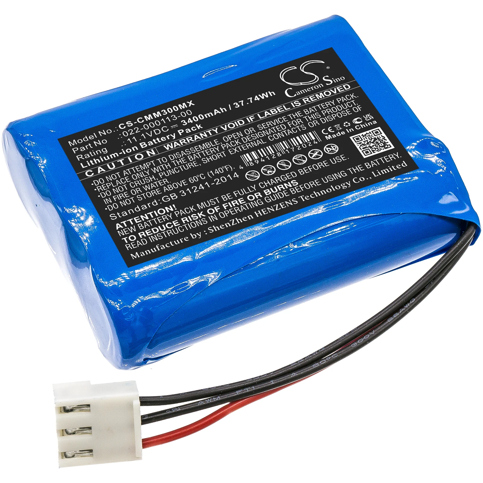 

Сменный аккумулятор для COMEN CM300 022-000113-00 11,1 В/мА
