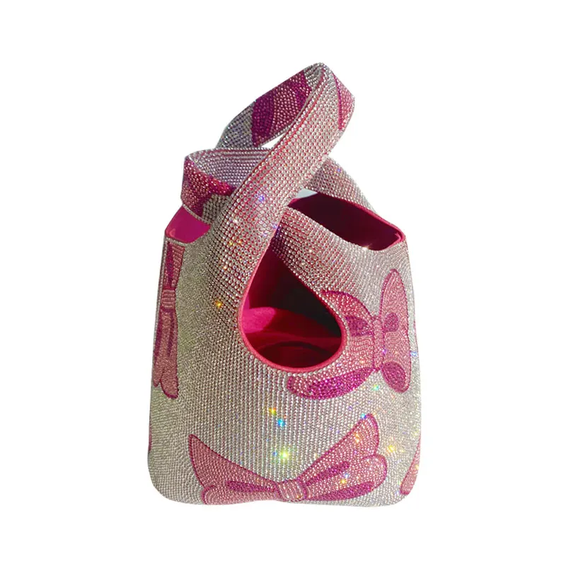 ★SCHNEE★SCHNEE SIGNATURE BIG BOW BAG - PINK STRIPE★正規品 ☆SCHNEE☆SCHNEE SIGNATURE BIG BOW BAG - PINK STRIPE☆正規品