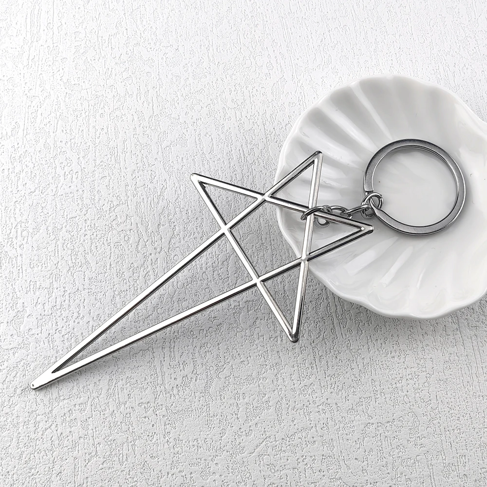 Панк, хіп-хоп, ланцюжок, кольє Y2K, мода, унісекс, готична зірка, підвіска, намисто, ювелірні вироби, аксесуари, подарунки