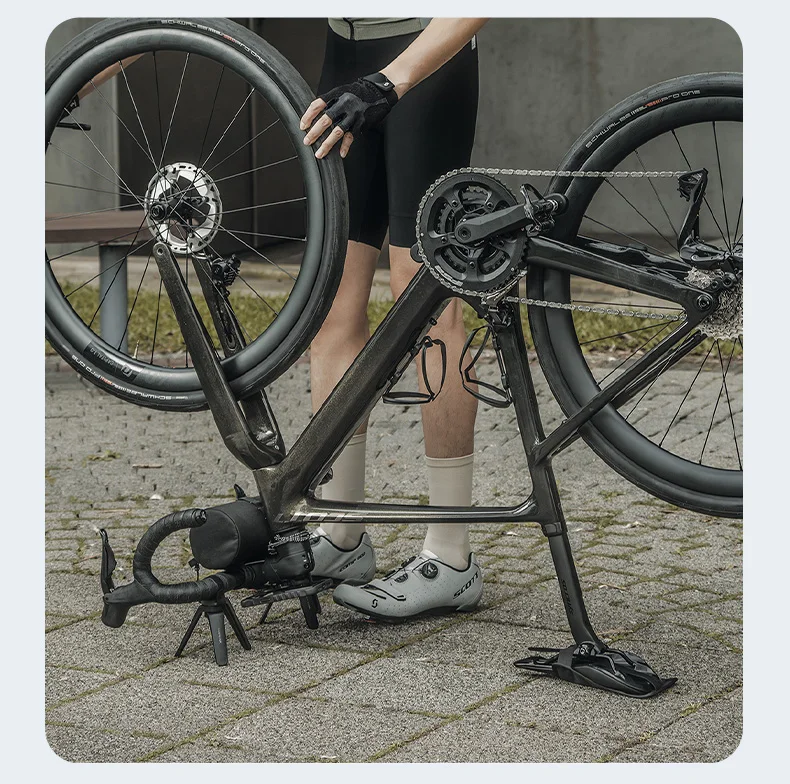 Topeak Fahrrad 2 Stück faltbarer Mini-Stativ ständer Fahrrad display Reparatur ständer geeignet für die meisten Lenker & Mehrzweck-Aufbewahrung tasche – Detail 10