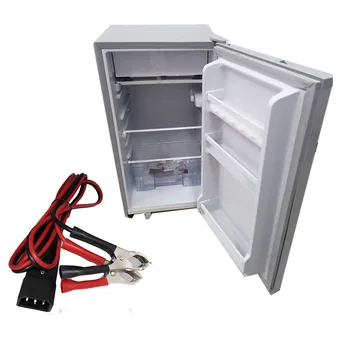 패널이 있는 태양광 딥 체스트 냉동고, 배터리 전원 충전, 태양광 냉장고, 12V, 24V, DC 90L