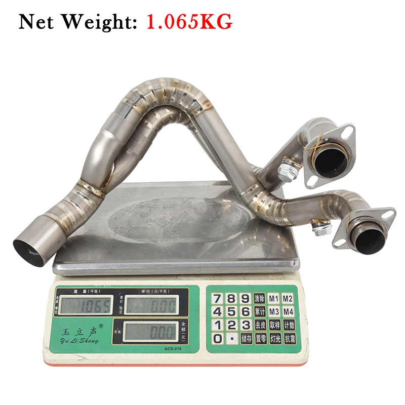 Slip On For CFMOTO CLX-700 CLX700 Sport 2020 - 2023 Motorcycle Exhaust Titanium Alloy Front Link Pipe Escape Moto Modify Muffler - Image 2