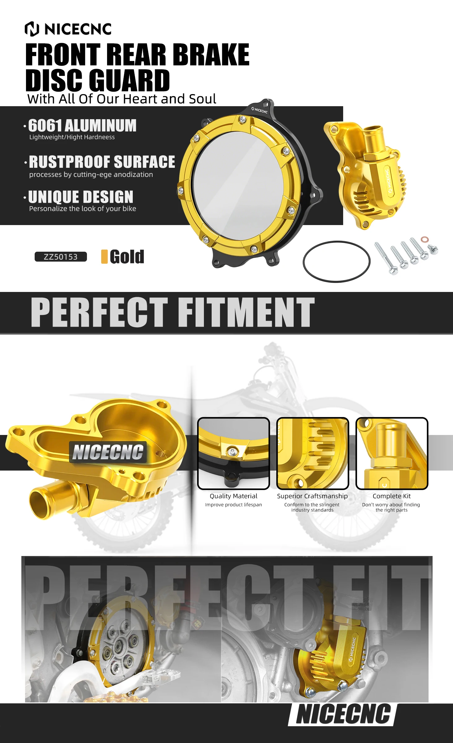 Für Suzuki 2000–2024 DRZ400SM DRZ400 DRZ400E DRZ400S DR-Z 400 400E 400S 400SM Wasserpumpenabdeckung und transparenter Kupplungsabdeckungsschutz – Detail 1