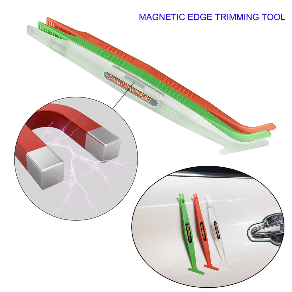 Magnetische Stick Rakel Fenster Tönung Verpackung Schaber Carbon Faser Film Auto Aufkleber Installieren Vinyl Applikator Tools Kit B85 – Detail 4