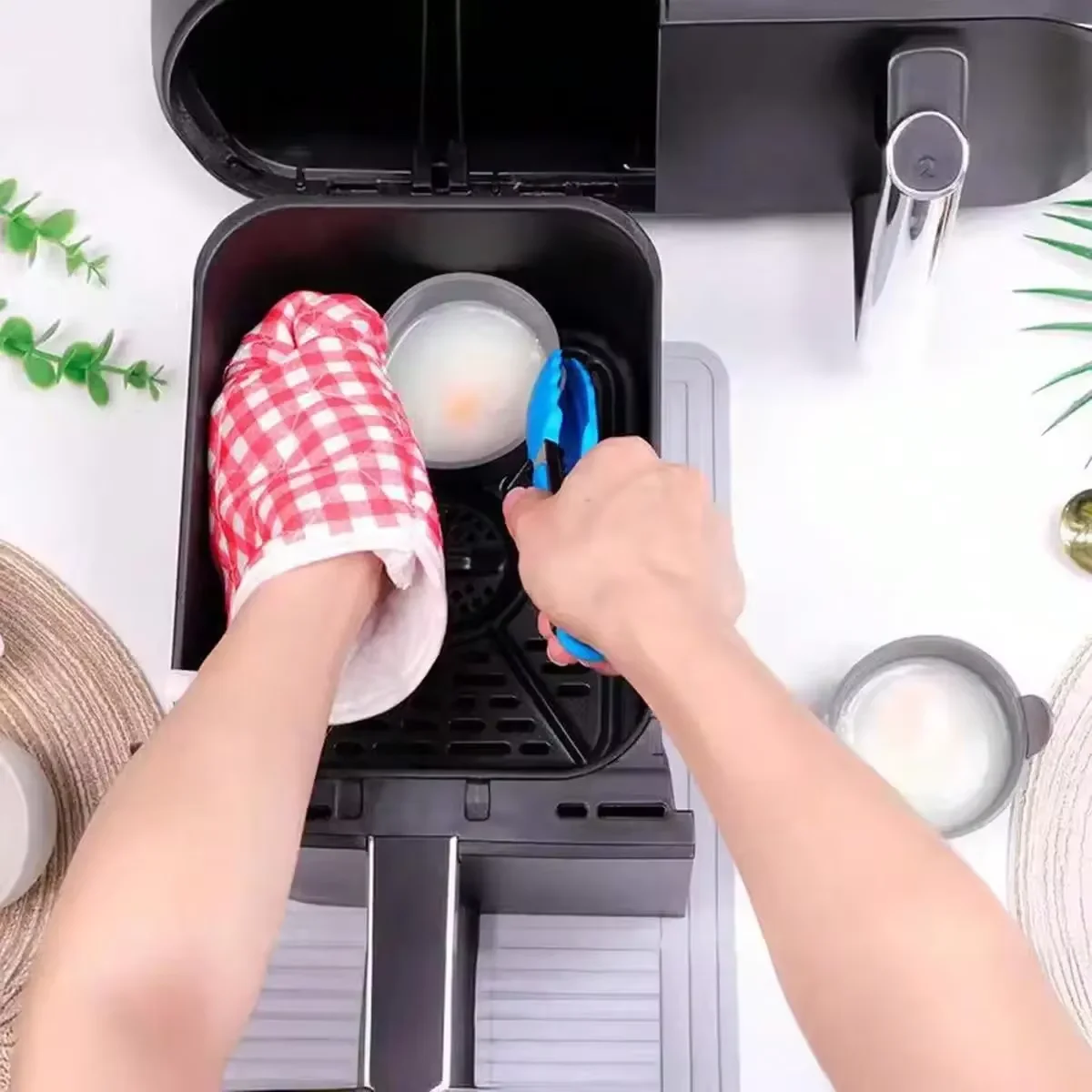 Silicone Baking Mold For Air Fryers Non Stick Pancake Box Egg Maker