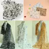 Trendy Women Neck Scarf Ladies Gift Accessory Treble Clef Printed Muffler Chiffon Silk Scarf Music Note Printed Scarf Shawl 3