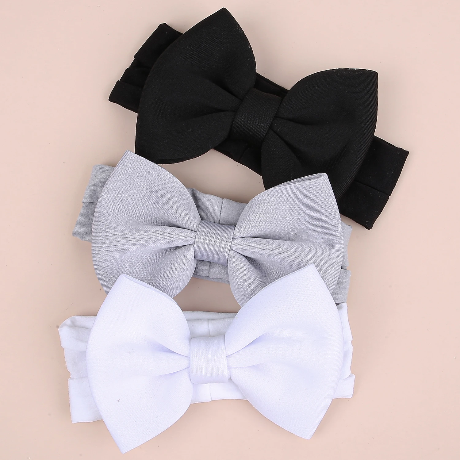 3PCS Baby Headbands Elastic Soft Newborn Hair Bows Headbands for Baby Girl Children Turban Infant Headband Hair Accessories 6