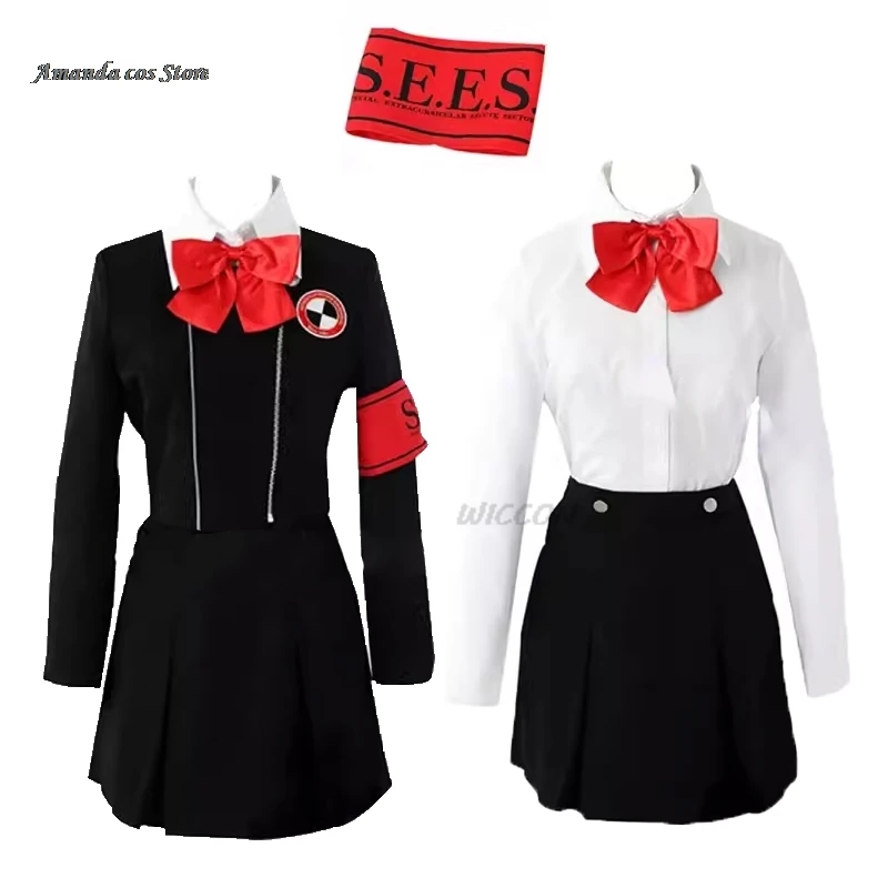 Gioco Persona 3 Shin Megami Tensei Cos Mitsuru Kirijo Chihiro Fushimi Uniforme Scolastica Femminile Costume Cosplay Costume Di Halloween