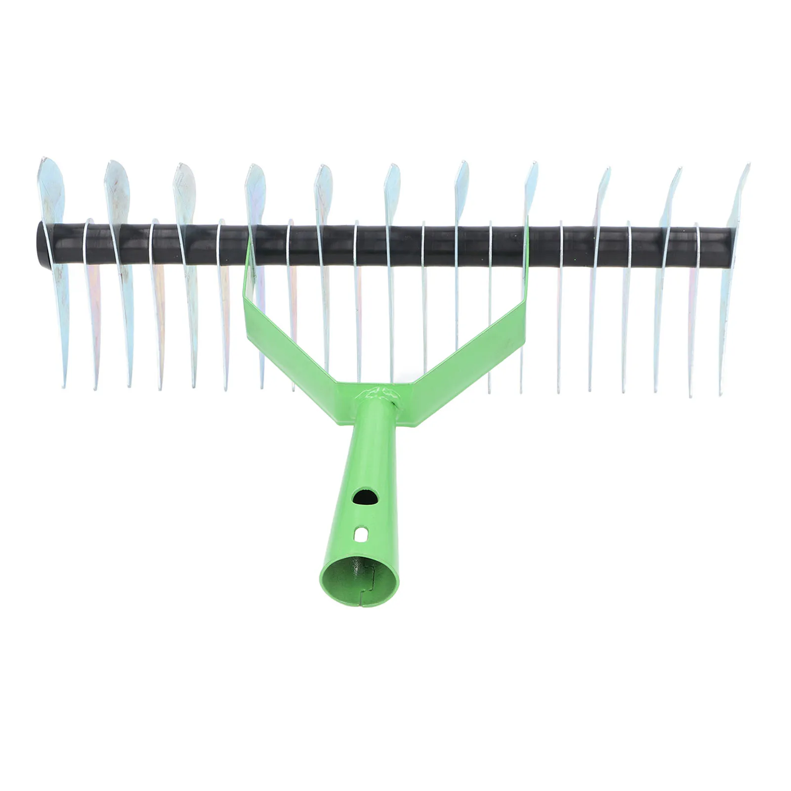 Garden Thatch Rake Stainless Steel Curved Tip Teeth Lawn Rake for Leaves Garden Supplies 5