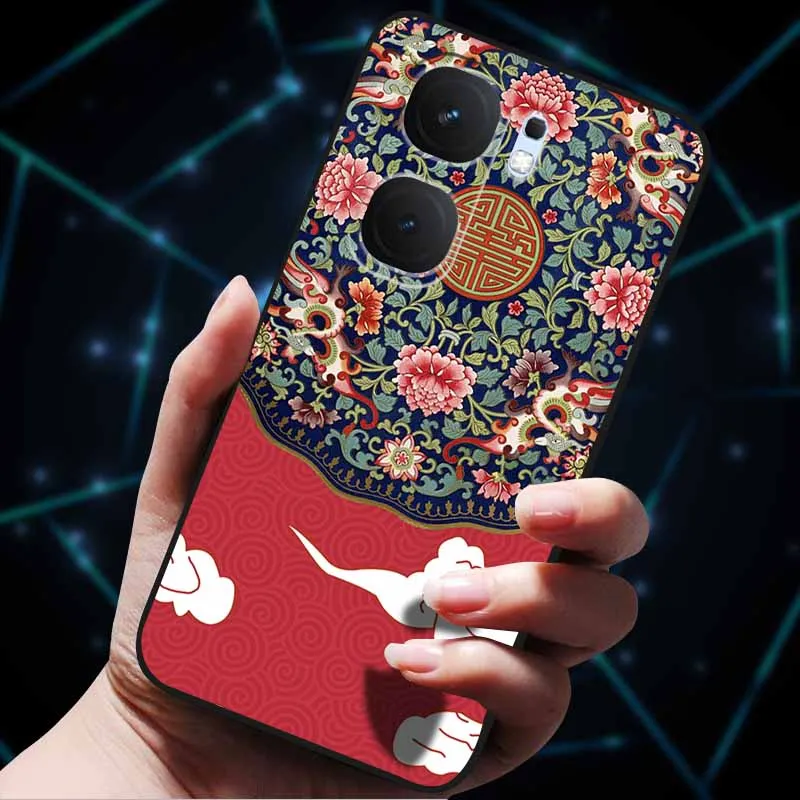 3D Flower Embossed Soft Silicone Phone Case - Stylish Back Cover Shell Bag