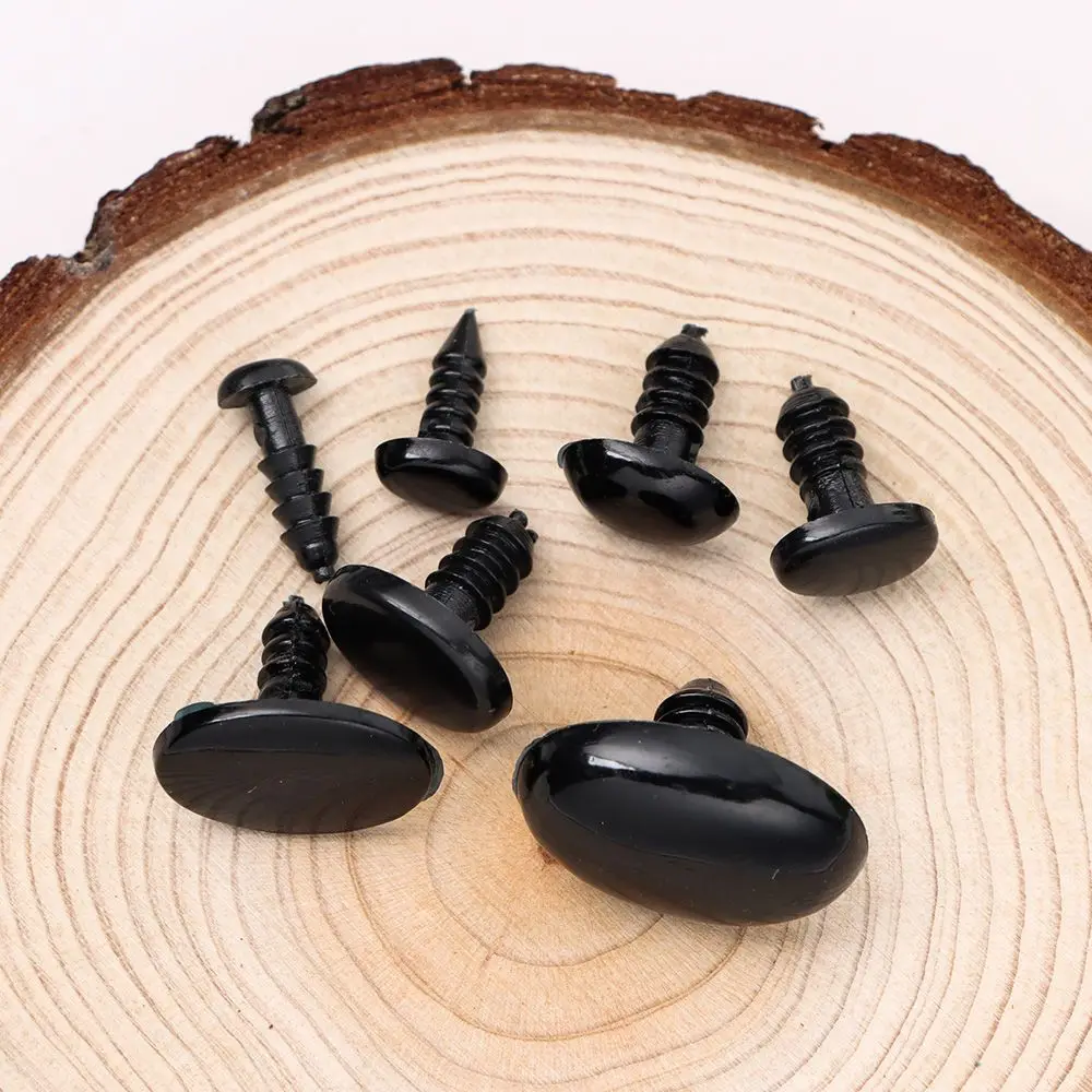 50/100pcs Plastic Bear Buttons   Noses Safety Parts Dolls Accessories Oval Animal Noses