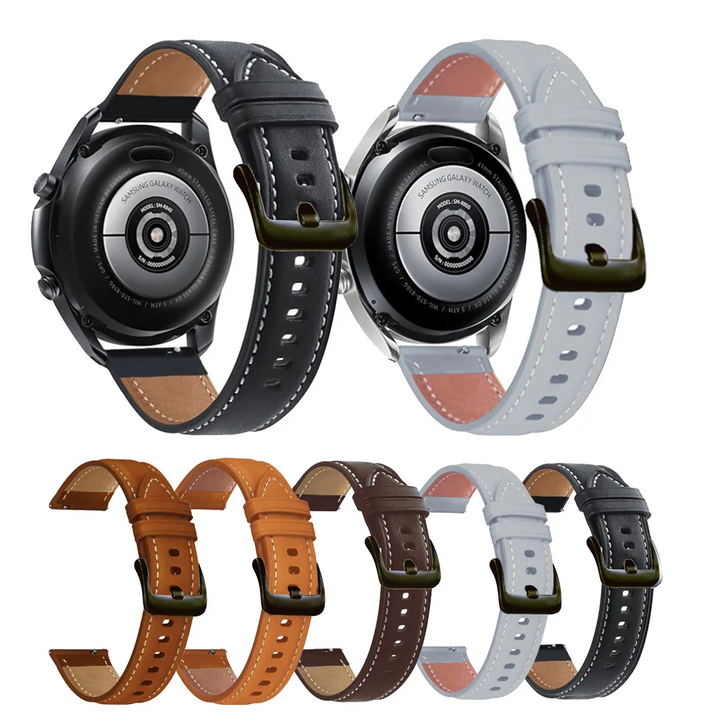 

Ремешок кожаный 22 мм для Ticwatch Pro 3 Ultra GPS, браслет для Ticwatch Pro X S 2020 4G/LTE GTX E2 S2, аксессуары для часов
