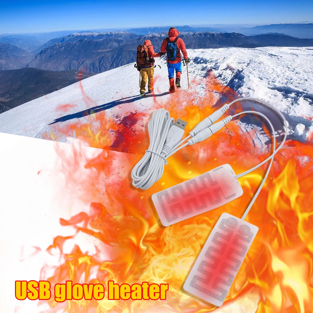 Tanio Podgrzewane rękawiczki na USB Pad zimowe ciepłe