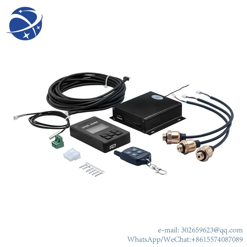 

Универсальная автомобильная система управления воздушной подвеской YYHCUniversal с датчиком давления, с поддержкой пульта дистанционного управления с голубыми зубьями и проводным приложением