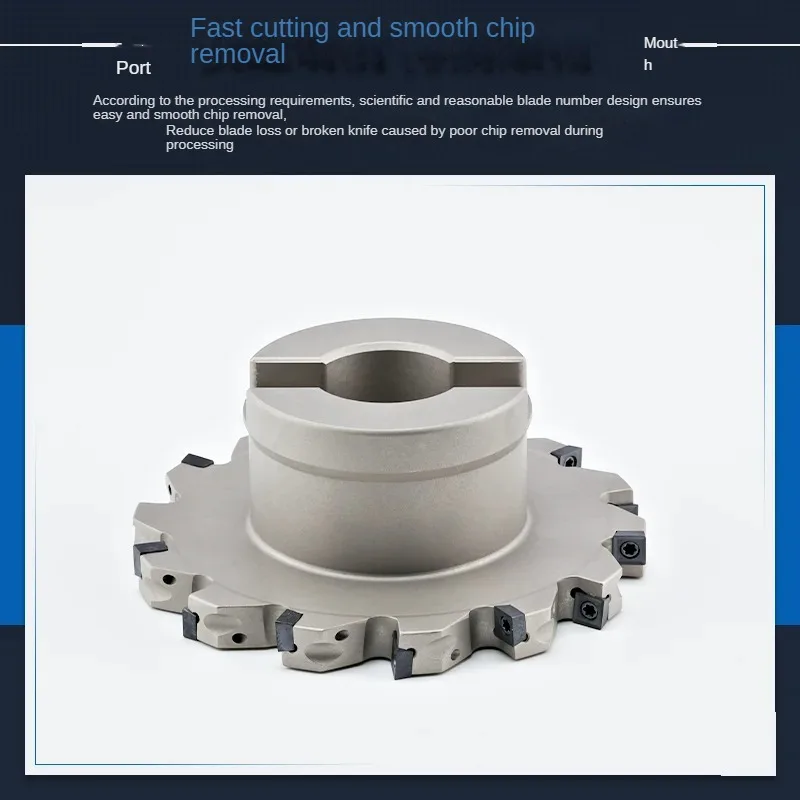 SMD sleeve type three sided milling cutter disc SMC saw blade milling cutter head CNC slotting install MPHT blade 125 160 200 router bit,slot milling cutter
