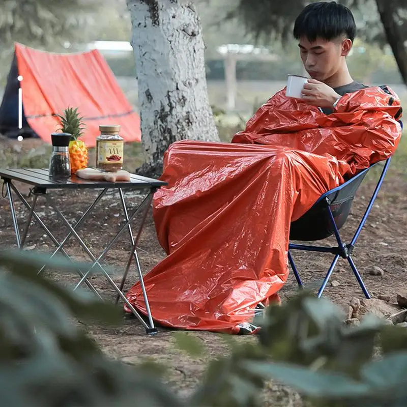 Portable Waterproof Emergency Survival Sleeping Bag Outdoor Camping Gear Thermal Sack First Aid Rescue PE aluminum film Blanket