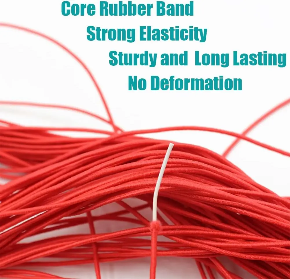 1 yard Colorful Diameter 3mm Round Elastic Rubber Rope Mouth Masks Lanyard Stretch String for DIY Jewelry Making Clothing Cord