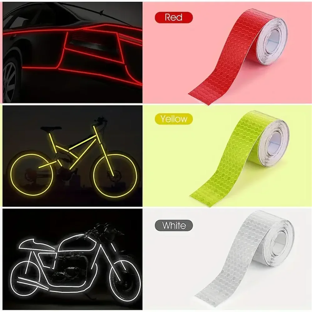 Reflective Tape Bands Reflective Warning Tape 5cm*3m Car Decoration Sticker