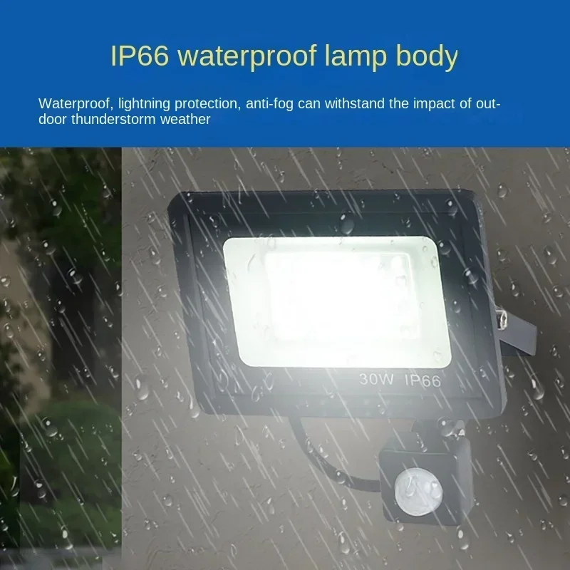 LED Flood Light LED Flood Light 10W 20W 30W 50W 100W AC 220V Reflector Spotlight Street Light Wall Lamp IP66 Waterproof Outdoor Garden Lighting