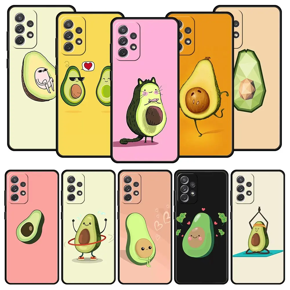 Adorable Avocado Yoga-Themed Phone Case