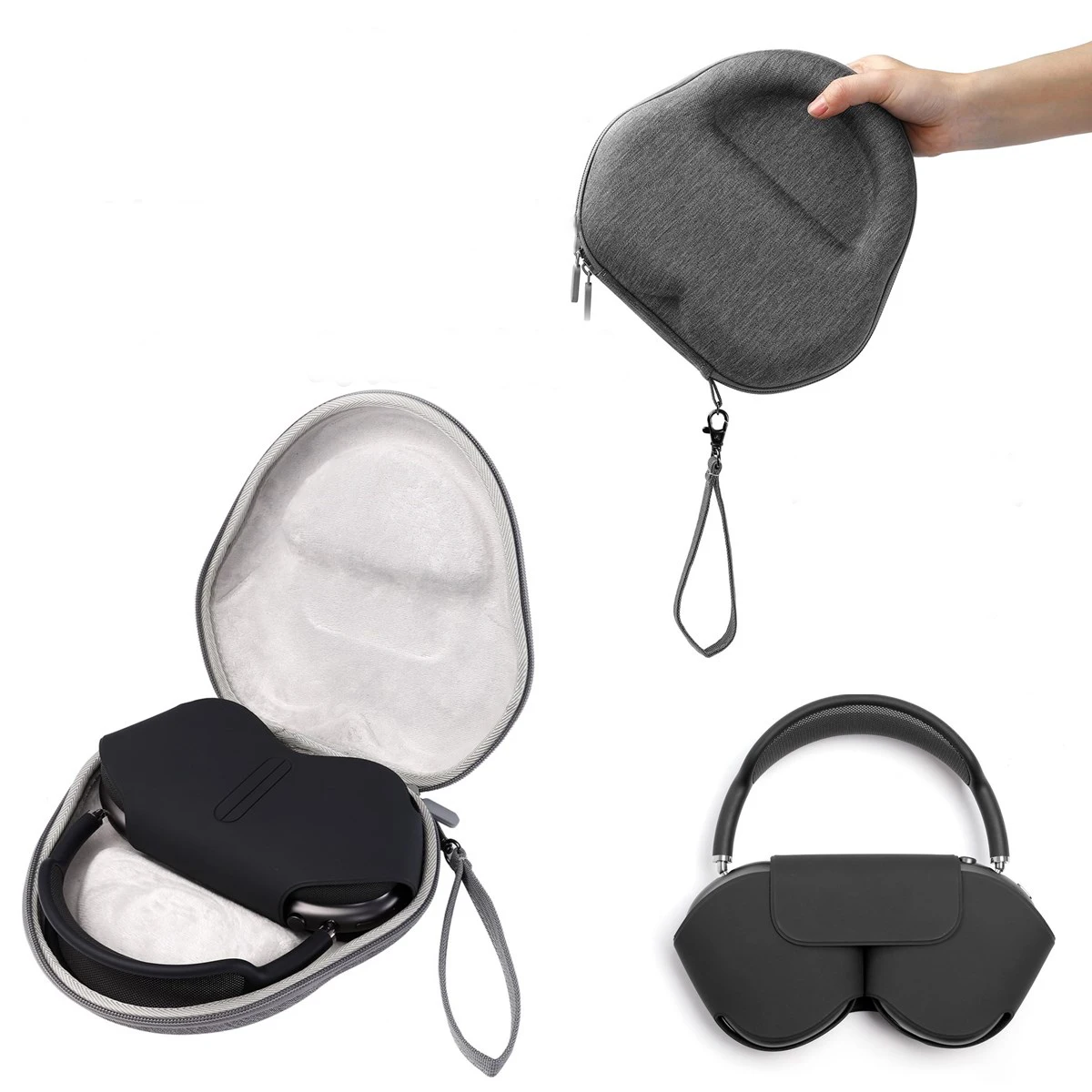 Eva Hand Strap Design Storage Bag Custodia Protettiva Da Viaggio Impermeabile Custodia Per Il Trasporto Per Air Pods Max Wireless Headset