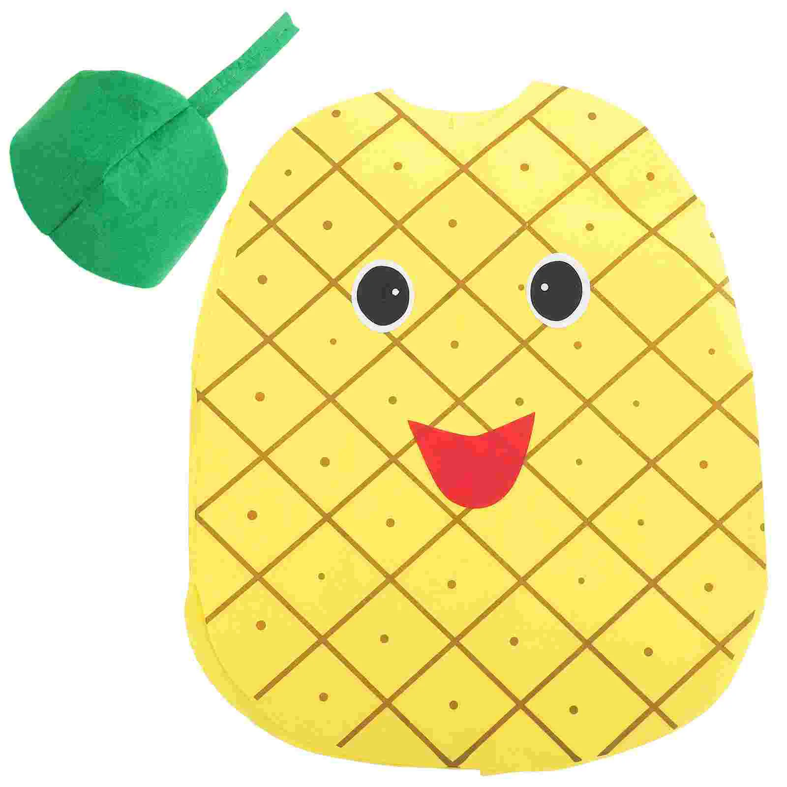 

Children's Fruit Vegetables Costume Kids Party Clothing Costumes for Halloween Cosplay Christmas Holidy (Pineapple, Random