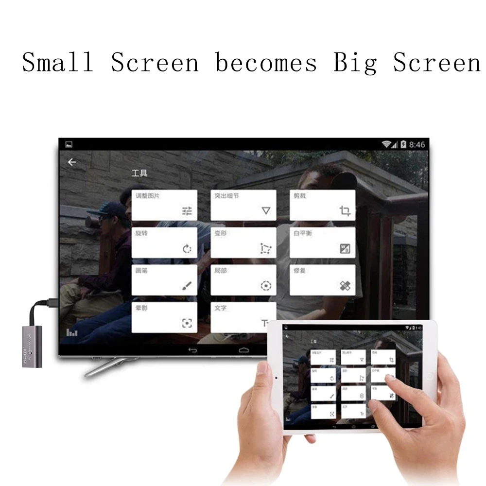 Wireless WiFi Display Adapter HDMI-compatible TV Stick Receiver