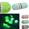 4mm 45meters Thick Yarn Glow in the Dark Polyester Luminous Chunky Yarn Colored Cloth Yarn for Hand Knitting Woven Bag Carpet DI 1
