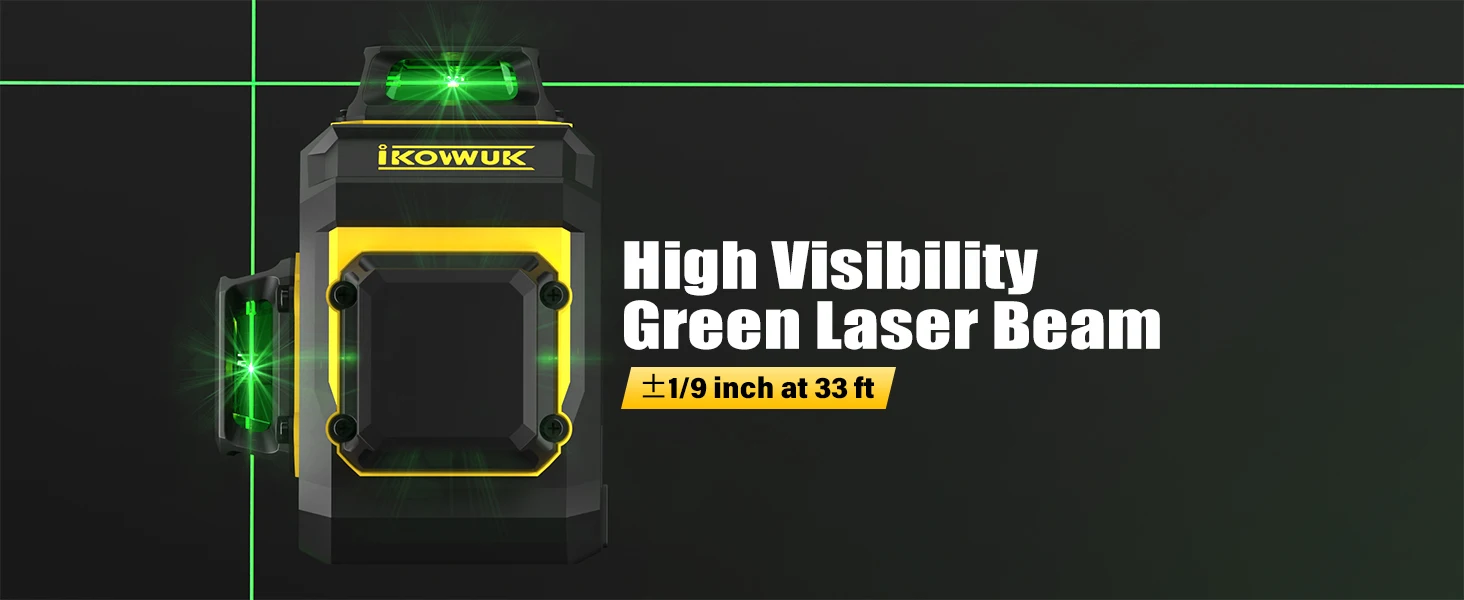 3x360° laser level