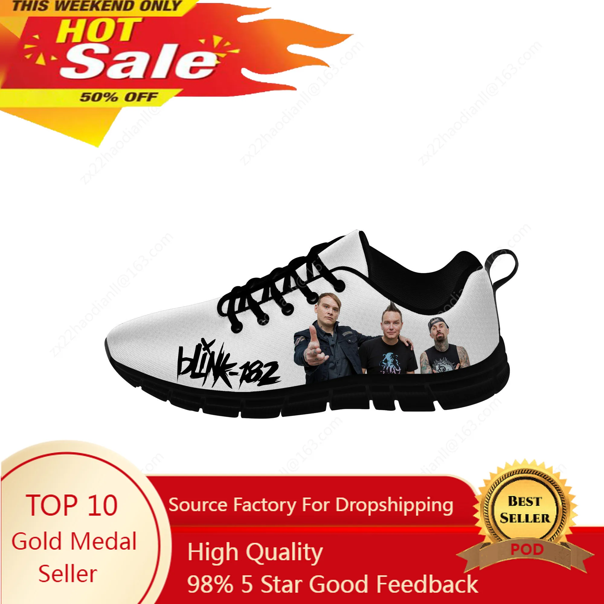 Blink 128 Sneakers Mens Womens Teenager Casual Cloth Shoes Canvas Running Shoes 3D Print Cosplay Breathable Lightweight shoe