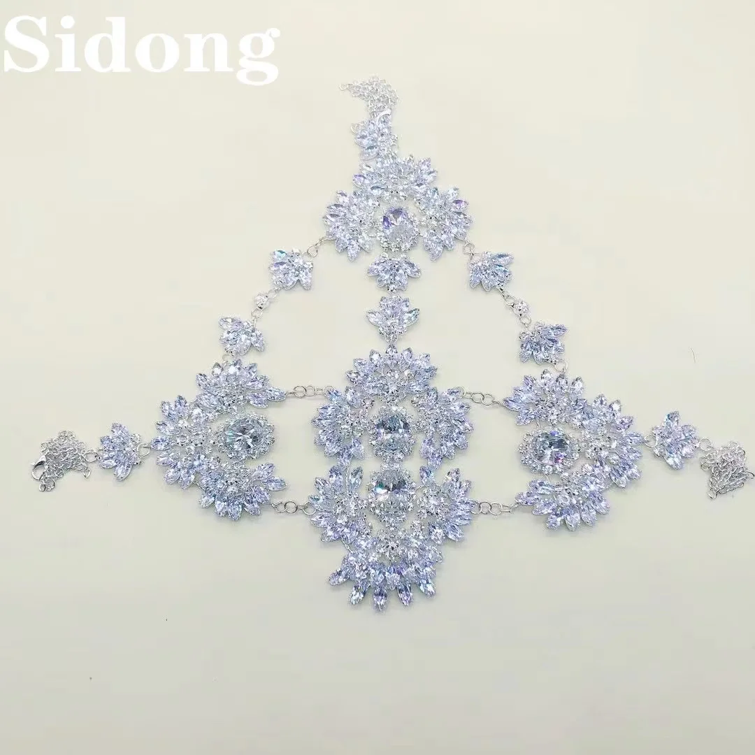 Halloween crystal women's mask jewelry for women's hand-made shining flower exquisite crystal mask decoration fashion jewelry