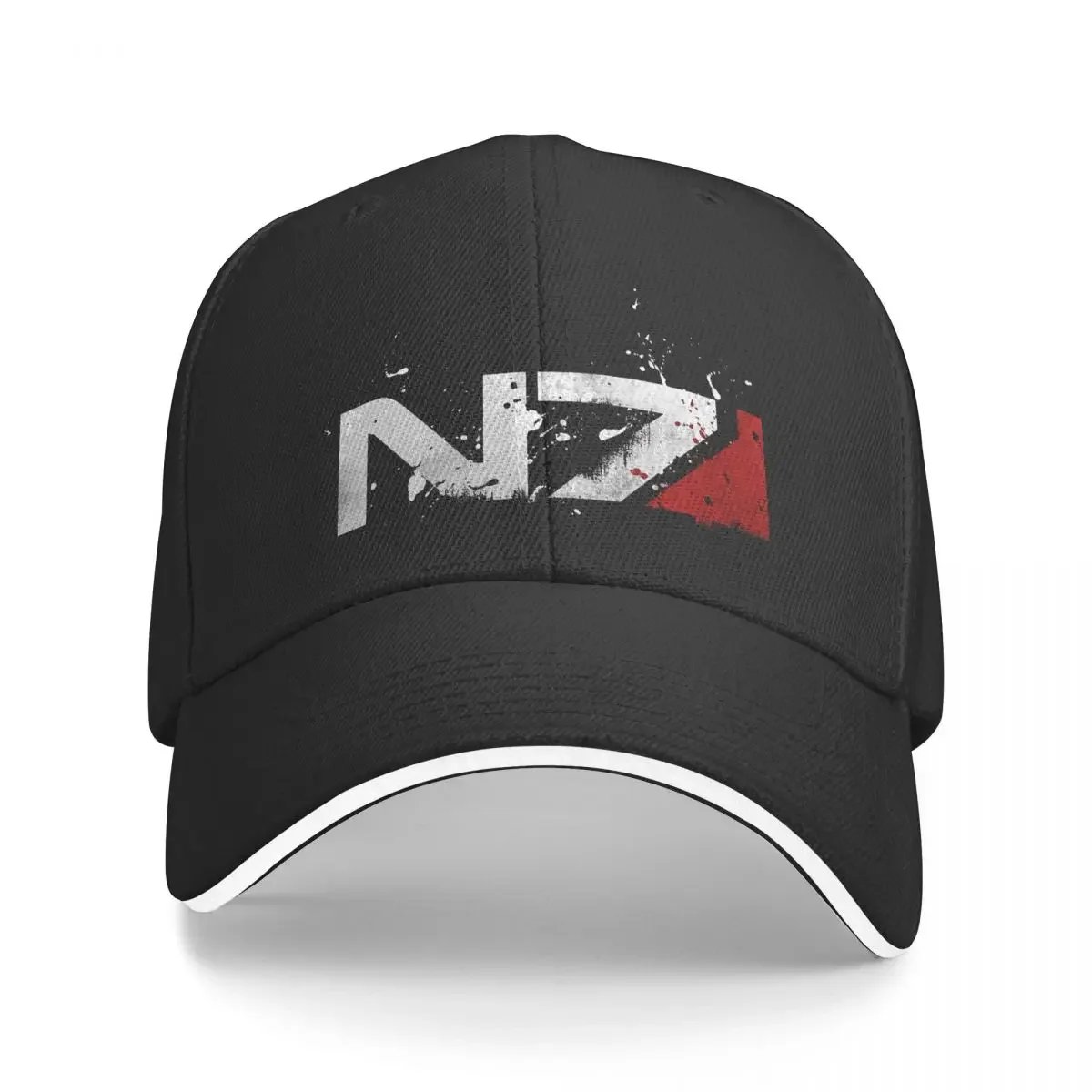 

Distressed N7 Mass Effect Game Multicolor Hat Peaked Women's Cap Personalized Visor Outdoor Hats