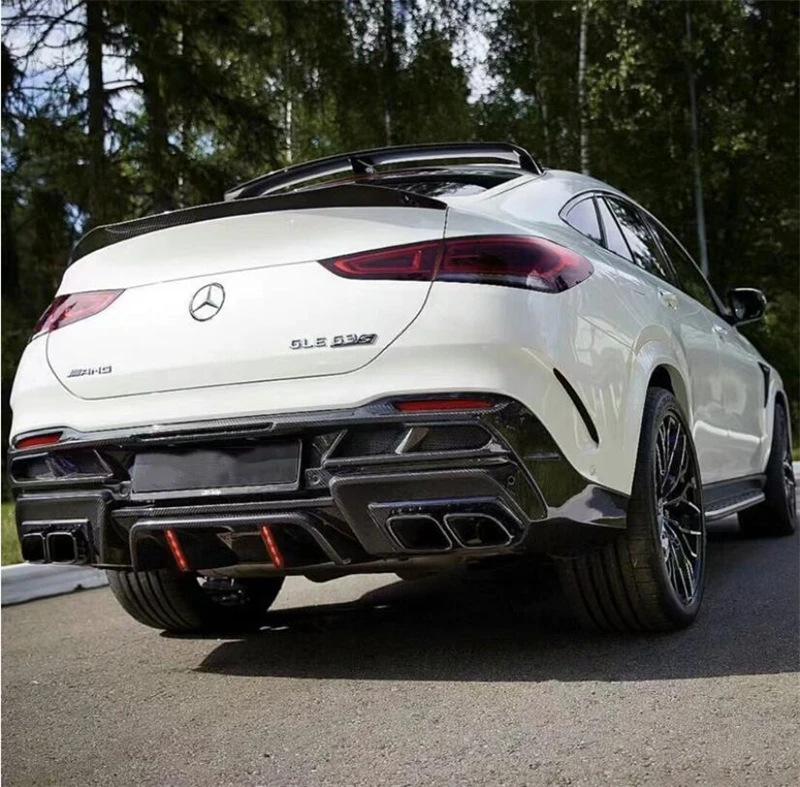 Real Carbon Fiber Spoiler For Mercedes Benz GLE Coupe W167 GLE350 450 53 63S 2020-2023 High Quality REAR WING TRUNK LIP SPOILERS - - Racext 35