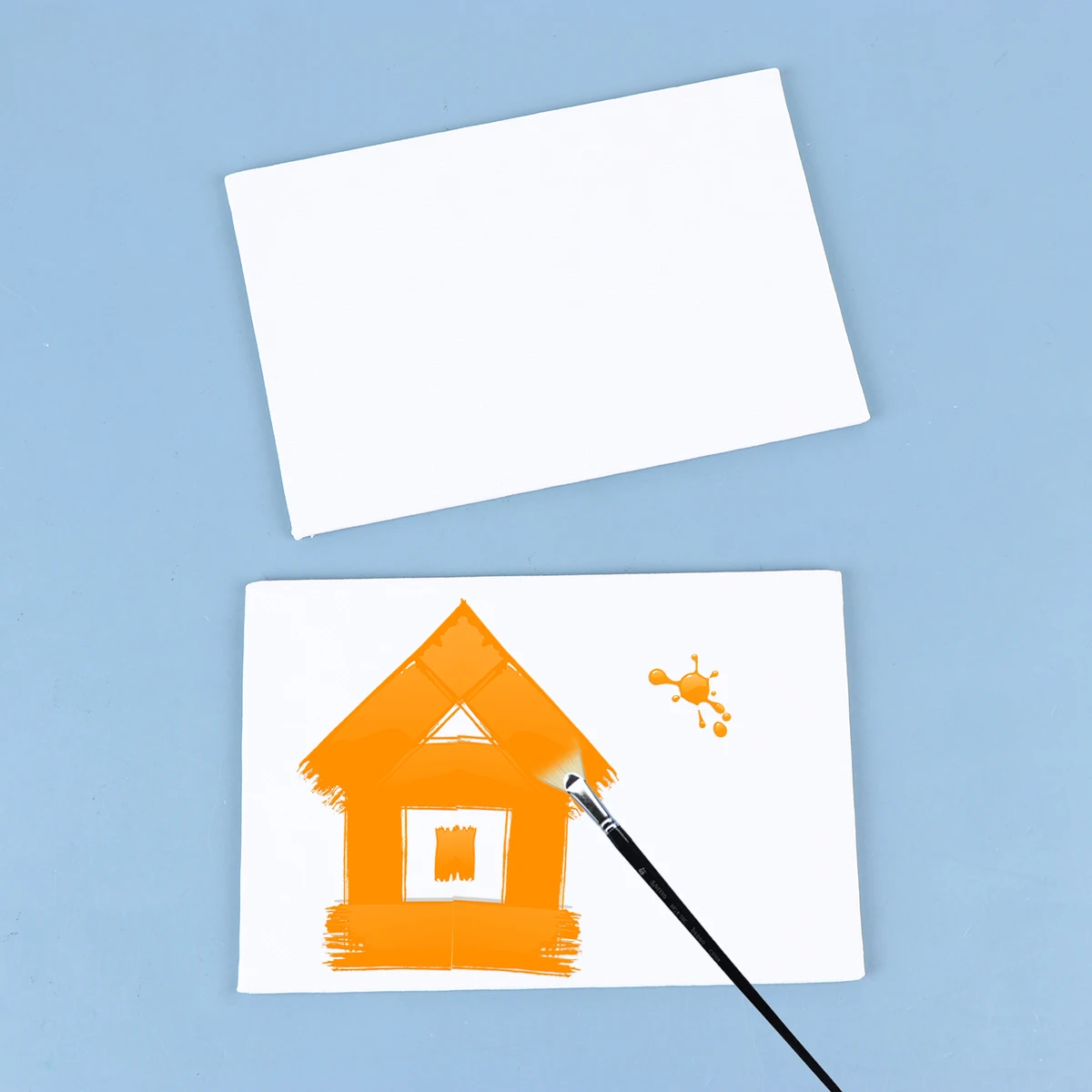 

10Pcs/5pcs Painting Canvas Thicken Cotton Drawing Board Paper Board Art Painting Board Artist Paper Board Oil Paint Sketchpad