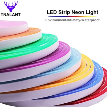 DC12V 네온 LED 스트립 120LEDs/M 유연한 로프 튜브 네온 빛 방수 1M 2M 3M 4M 5M 홈 장식