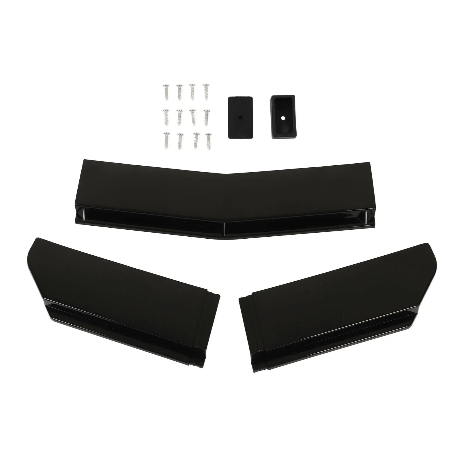 Розгалужувач губ переднього бампера, 5 шт. Розгалужувач спойлера переднього бампера від 110 до 140 см Універсальний комплект кузова автомобіля для модифікації