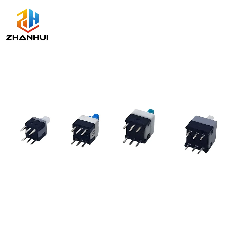 10-Pack Self-Locking/Unlock Tactile Micro Power Switches - Multi-Size Options Available