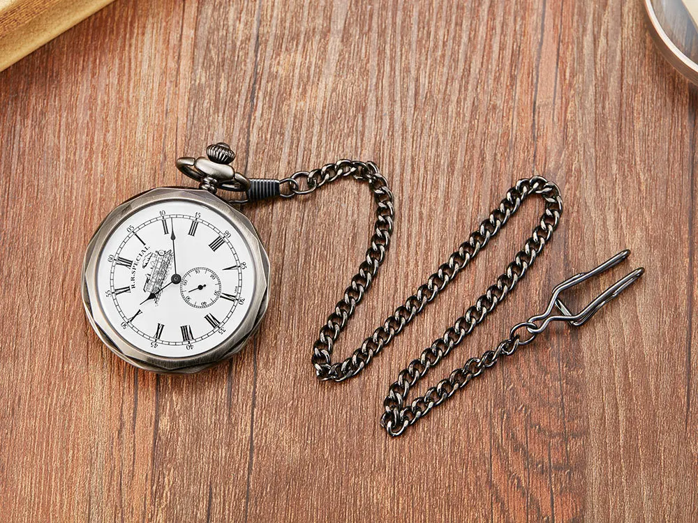 الوجه ساعة الجيب الرجال النساء هدية